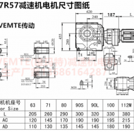 SA97R57Y0.12KW立式蝸輪蝸桿減速機型號