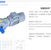 K87DRE100M4/BE5/HR/TF/IS減速電機型號解析